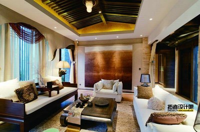 中式意蕴与现代美学的完美融合 中国会馆C型样板间室内外装饰工程解析